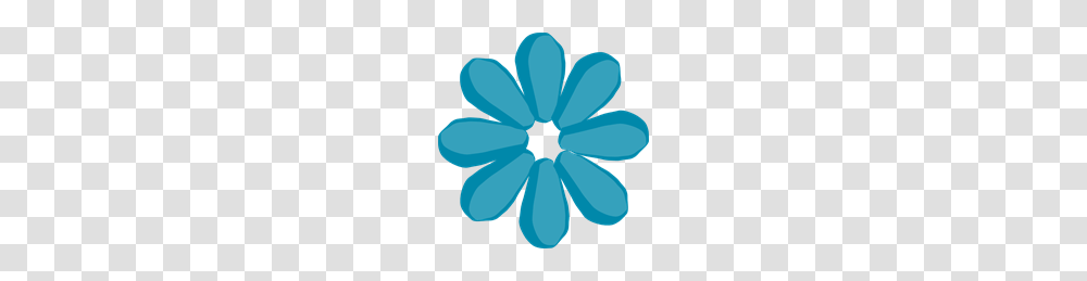 Blue Flower No Stem Clip Art For Web, Plant, Ornament, Blossom, Daisy Transparent Png