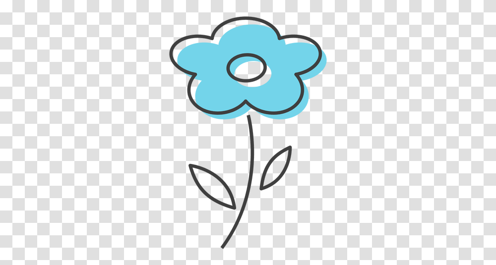 Blue Flower Smell Beauty & Svg Vector File Floral Design, Plant, Text, Graphics, Art Transparent Png