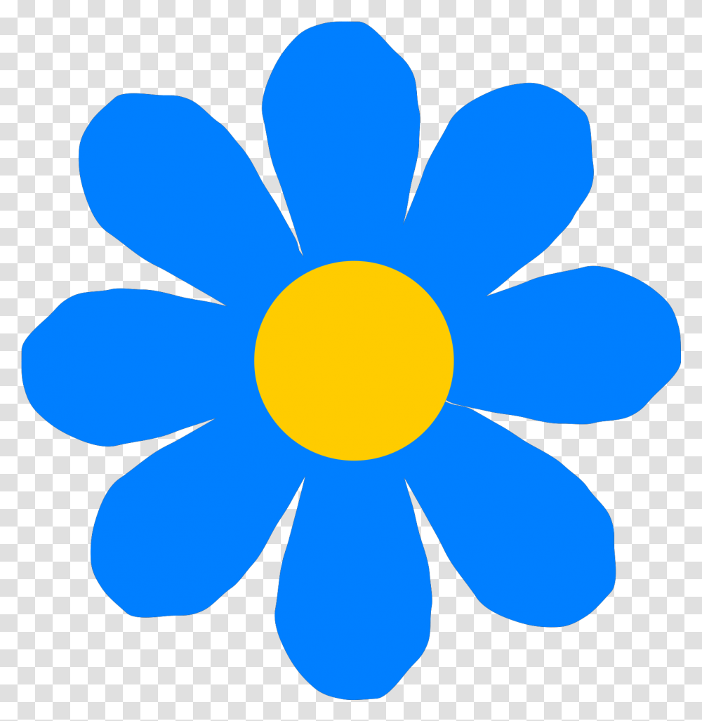 Blue Flower Svg Vector Clip Art Svg Clipart Blue Cartoon Flowers, Petal, Plant, Blossom, Daisy Transparent Png