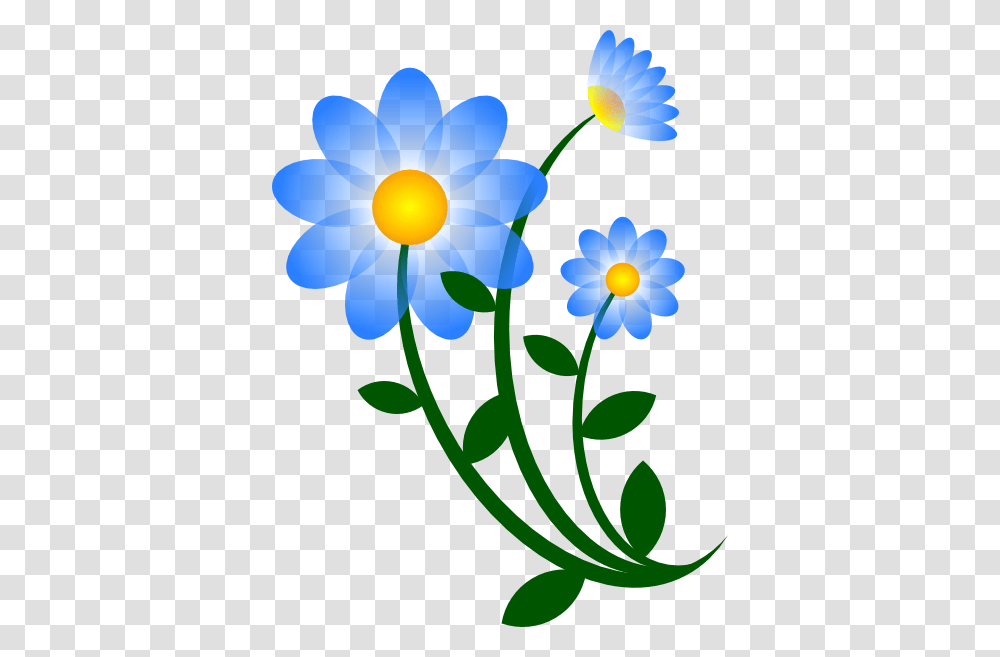 Blue Flowers Clip Art For Web, Plant, Blossom, Daisy, Daisies Transparent Png