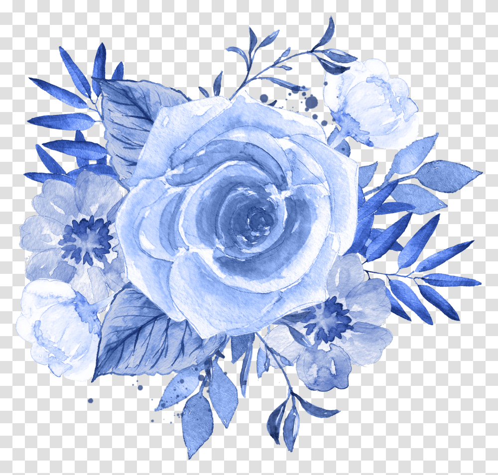Blue Flowers Images Watercolor Blue Flower Background, Pattern, Floral Design, Graphics, Art Transparent Png