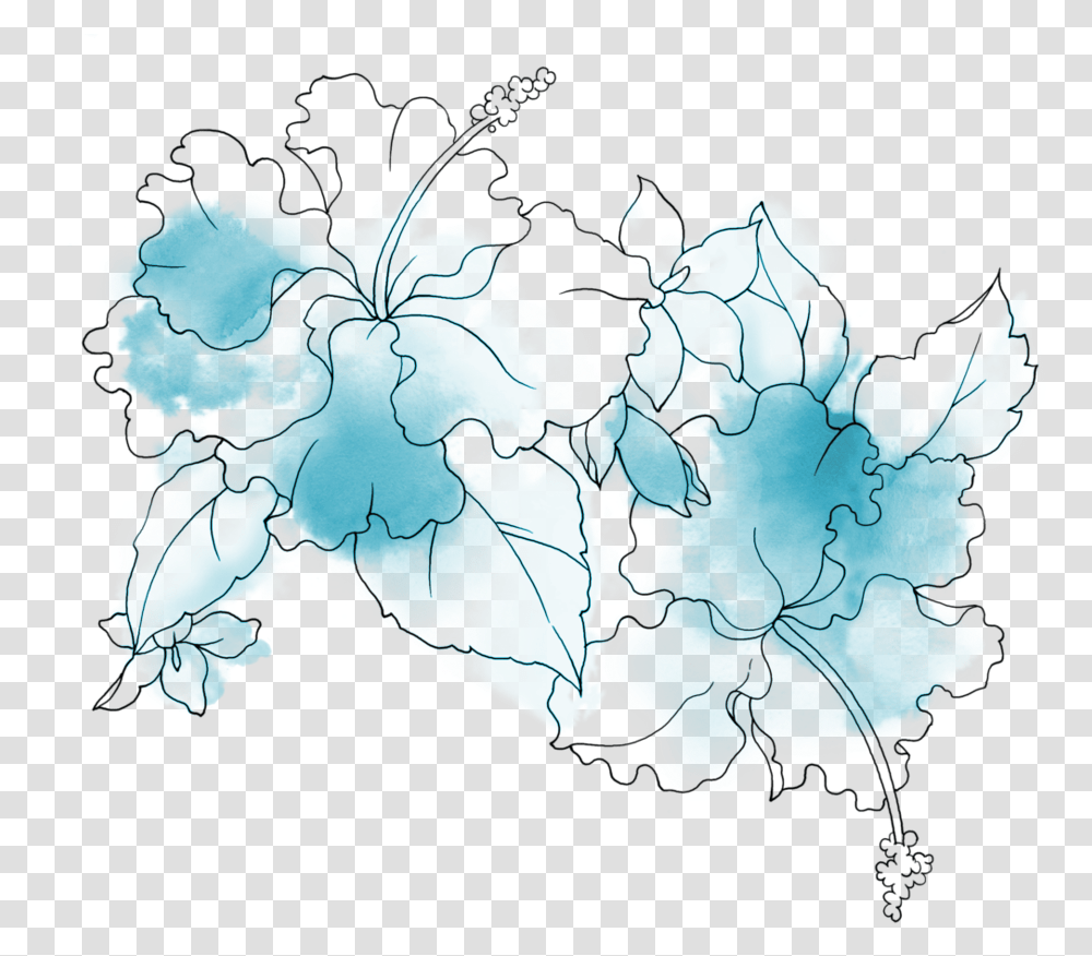 Blue Flowers, Map, Diagram, Plot, Atlas Transparent Png