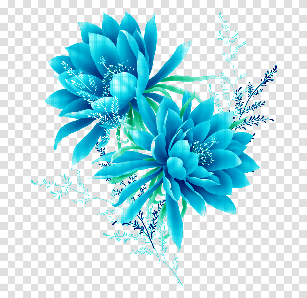 Blue Flowers, Plant, Pattern Transparent Png