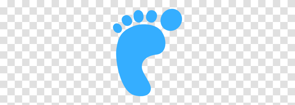 Blue Foot For Leo Clip Art, Footprint Transparent Png