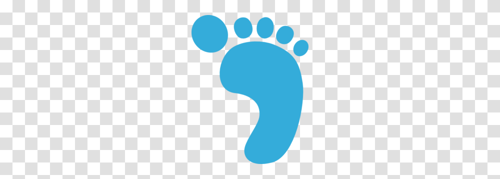 Blue Foot Leo Clip Art, Footprint Transparent Png