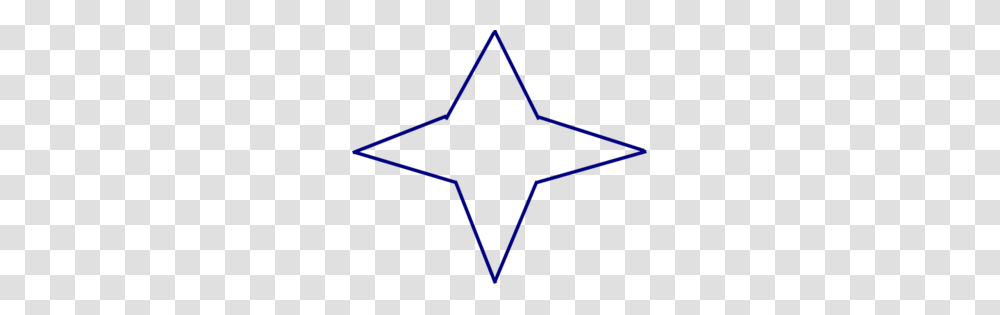 Blue Four Point Star Clip Art, Star Symbol Transparent Png