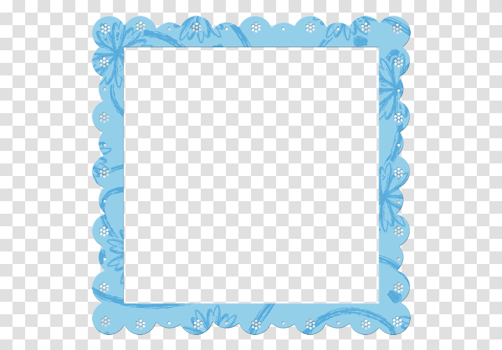Blue Frame, Blackboard Transparent Png