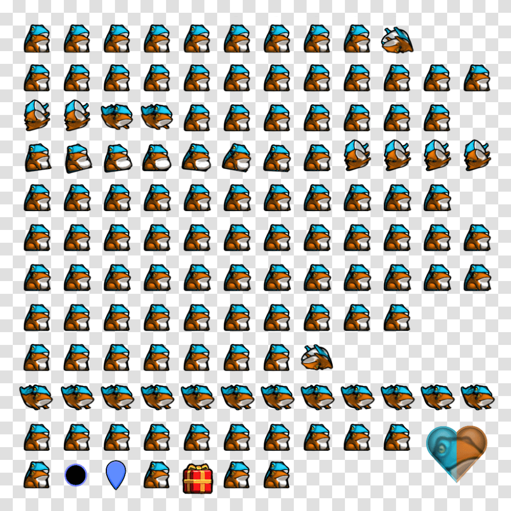 Blue Frog Alien Meat Boy Sprite Sheet, Computer Keyboard, Computer Hardware, Electronics, Ornament Transparent Png