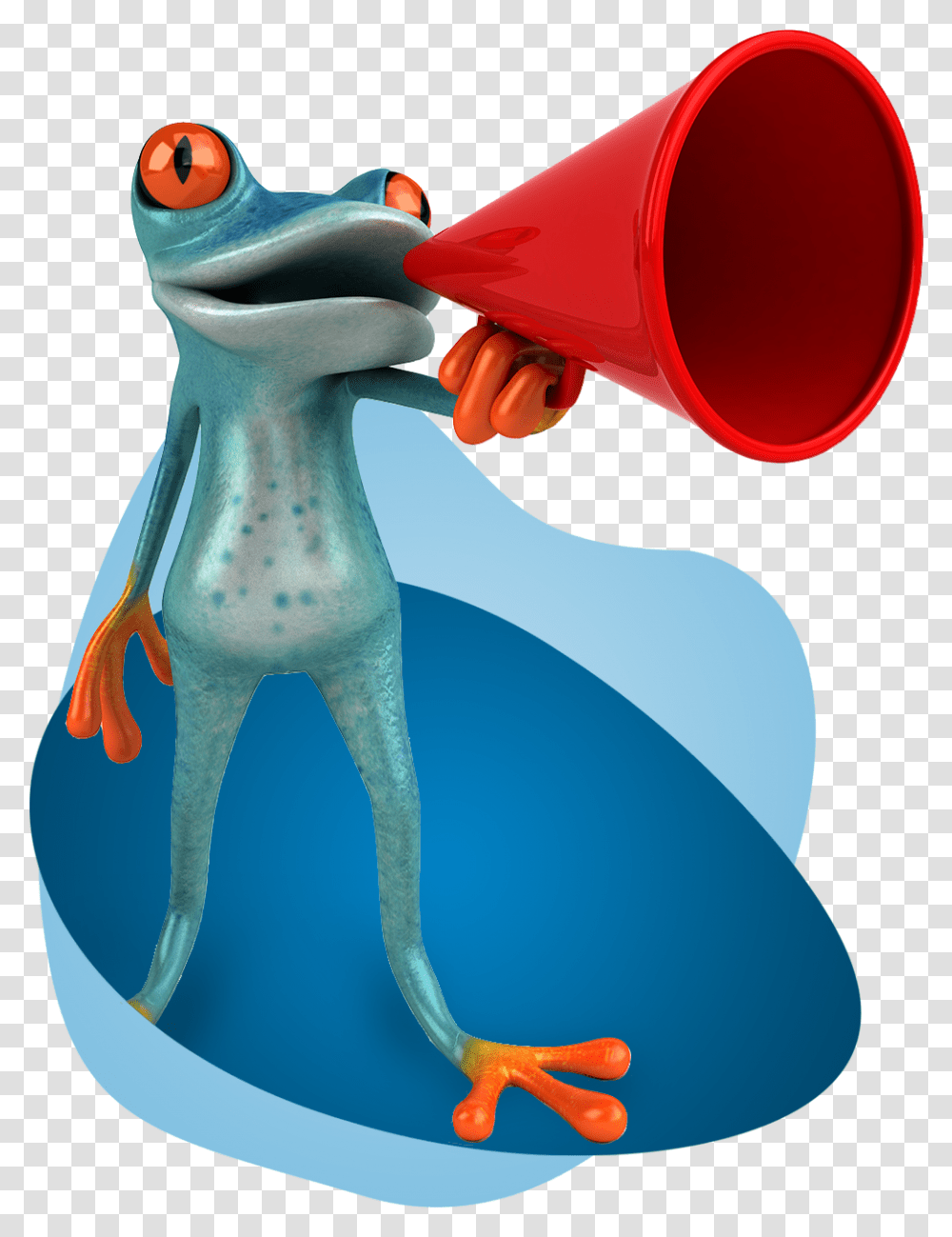 Blue Frog True Frog, Animal, Horn, Brass Section, Musical Instrument Transparent Png