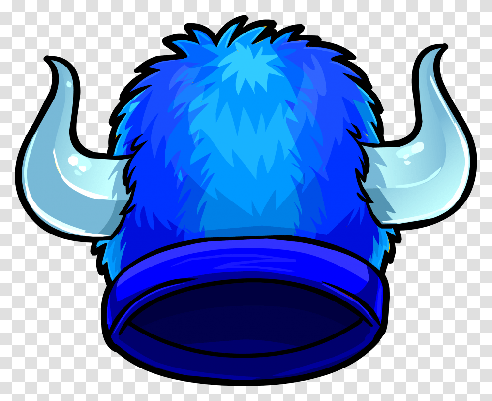 Blue Fuzzy Viking Hat Viking Helmet Club Penguin, Pottery, Teapot Transparent Png