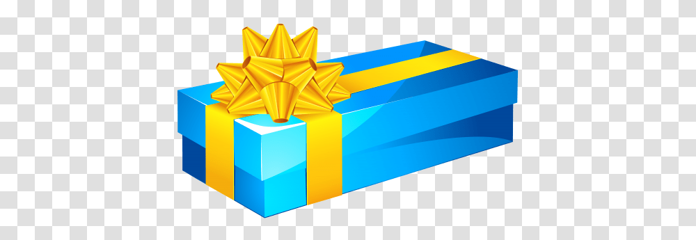 Blue Gift Box Clipart Transparent Png