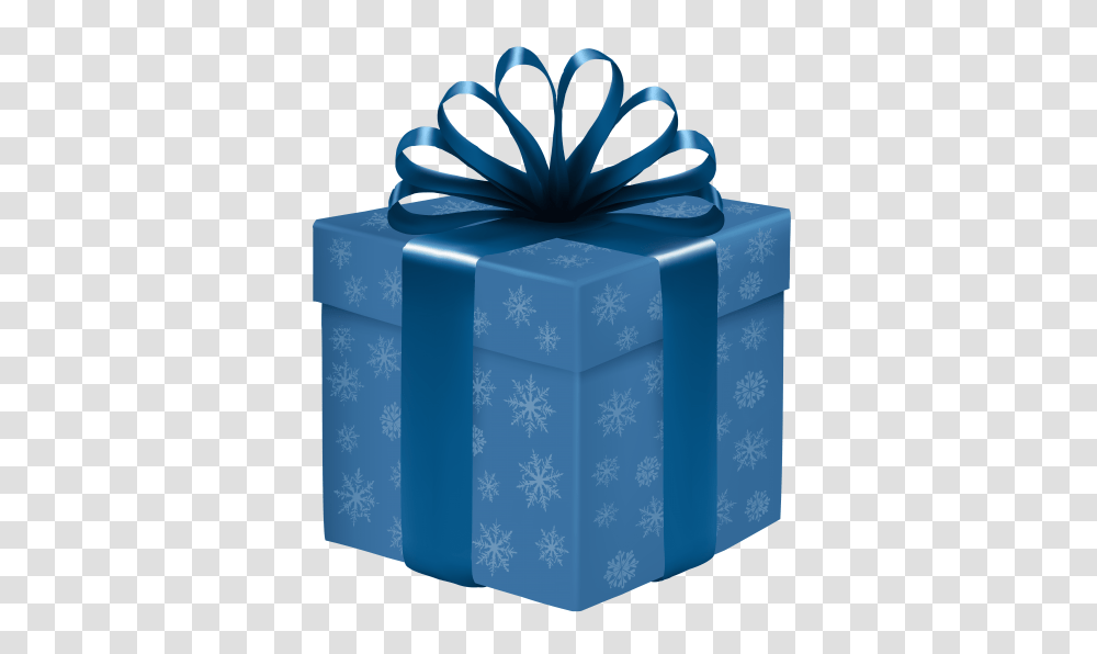 Blue Gift Box With Snowflakes, Mailbox, Letterbox Transparent Png