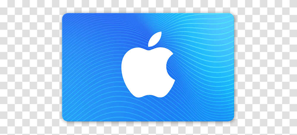 Blue Gift Card With The Apple Logo Itunes And App Store Gift Card, Nature, Electronics, Outdoors, Screen Transparent Png