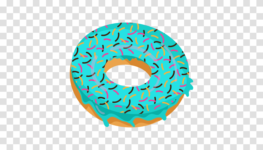 Blue Glaze Doughnut Illustration, Pastry, Dessert, Food, Sweets Transparent Png