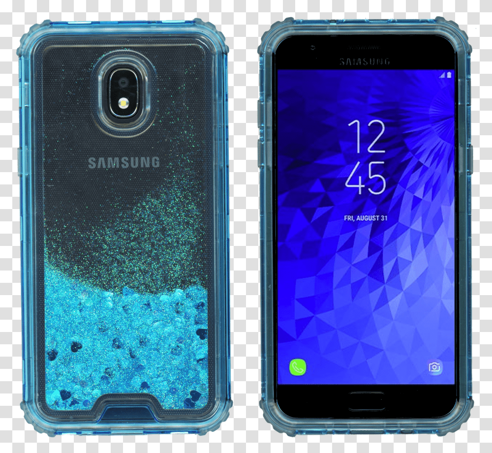 Blue Glitter Samsung Galaxy J7 Crown 2018, Mobile Phone, Electronics, Cell Phone, Iphone Transparent Png