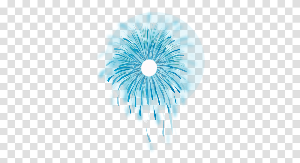 Blue Glittery Firework & Svg Vector File Fogos De Artificio, Plant, Flower, Blossom, Anther Transparent Png