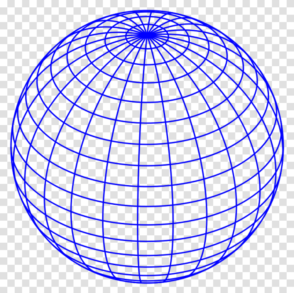 Blue Globe Sphere Vaporwave Seapunk Geometric Globe Grid, Astronomy, Outer Space, Universe, Balloon Transparent Png