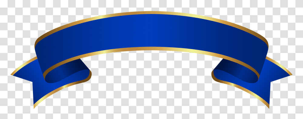 Blue Gold Banner Clip, Label, Logo Transparent Png