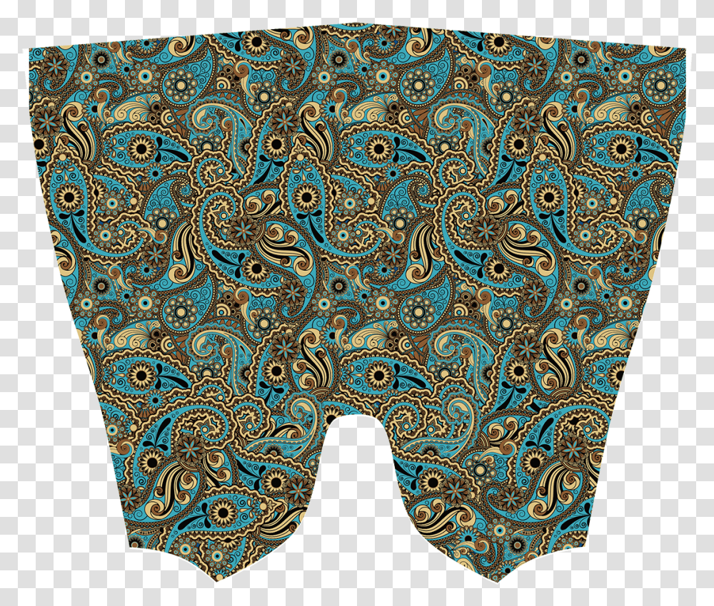 Blue Gold Paisley Paisley, Pattern, Rug, Floral Design, Graphics Transparent Png