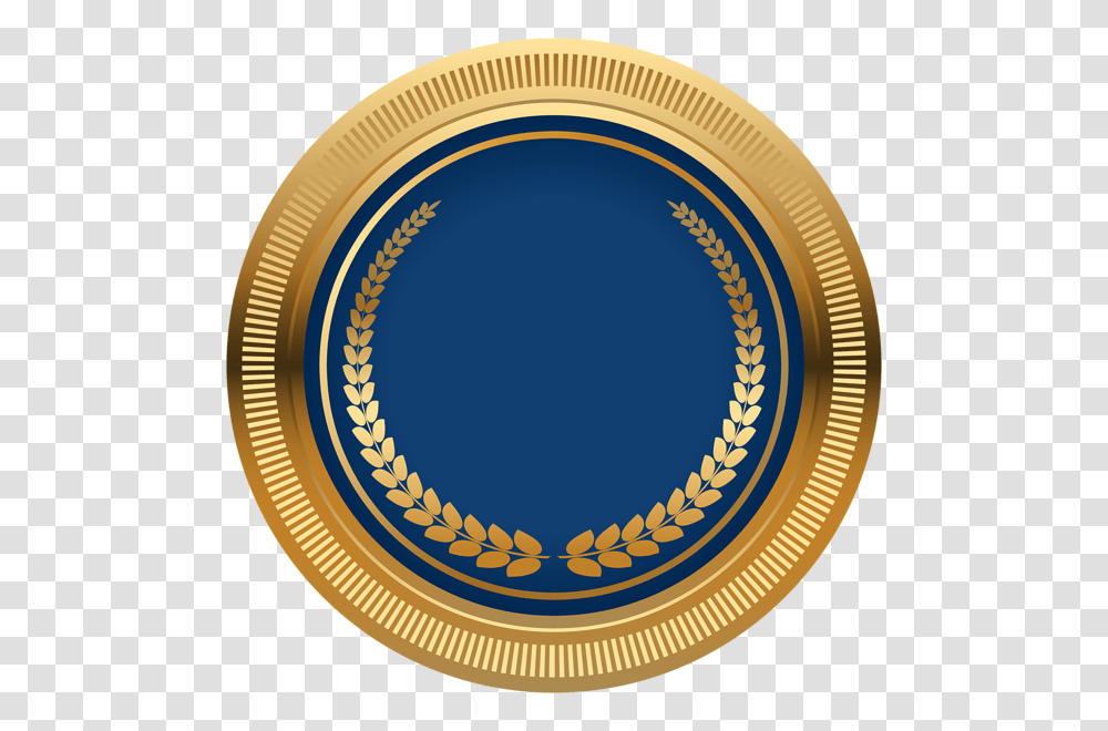 Blue Gold Seal Badge, Meal, Food, Dish, Platter Transparent Png