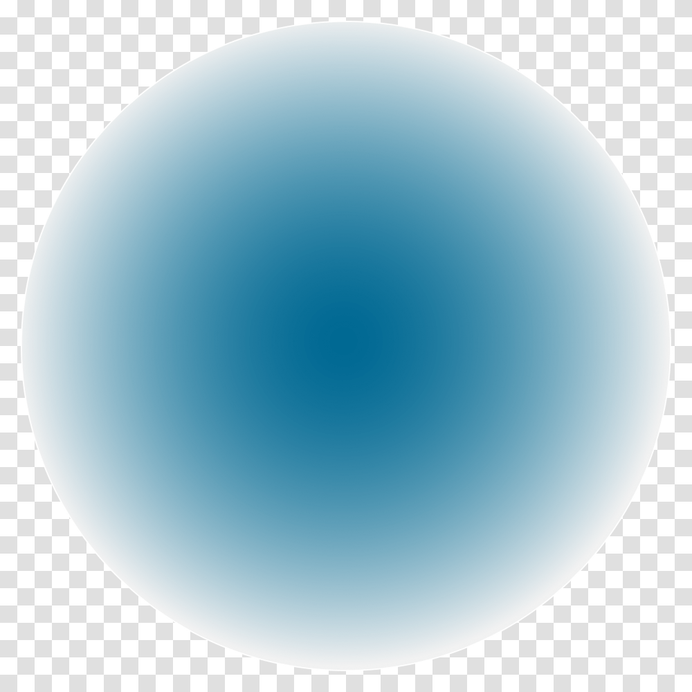 Blue Gradient Circle Sphere, Balloon Transparent Png