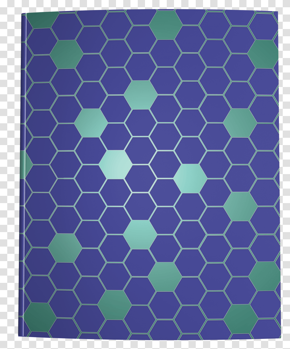 Blue Green Hexagon Notebook Cover Sticker, Food, Honeycomb, Rug, Sweets Transparent Png