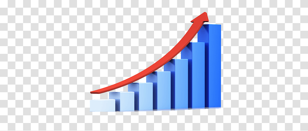 Blue Growth Graph, Handrail, Banister, Staircase, Axe Transparent Png