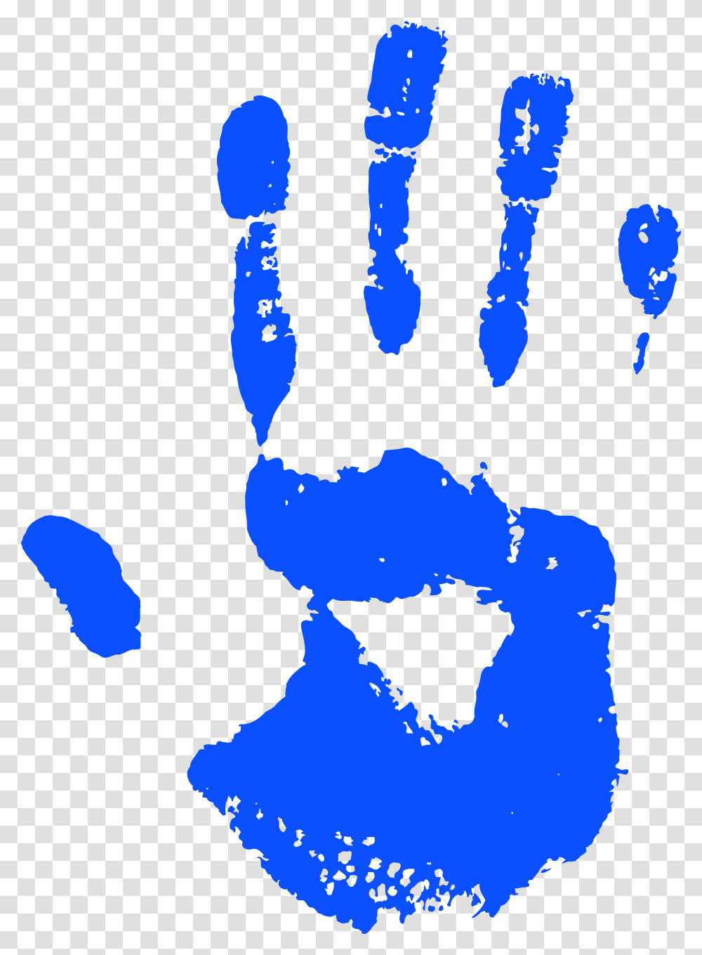Blue Handprint Free Clip Art Image Background Handprint, Rock, Outdoors Transparent Png