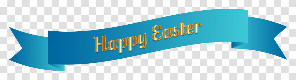 Blue Happy Easter Banner Clip Art Image Happy Easter Background, Number, Label Transparent Png
