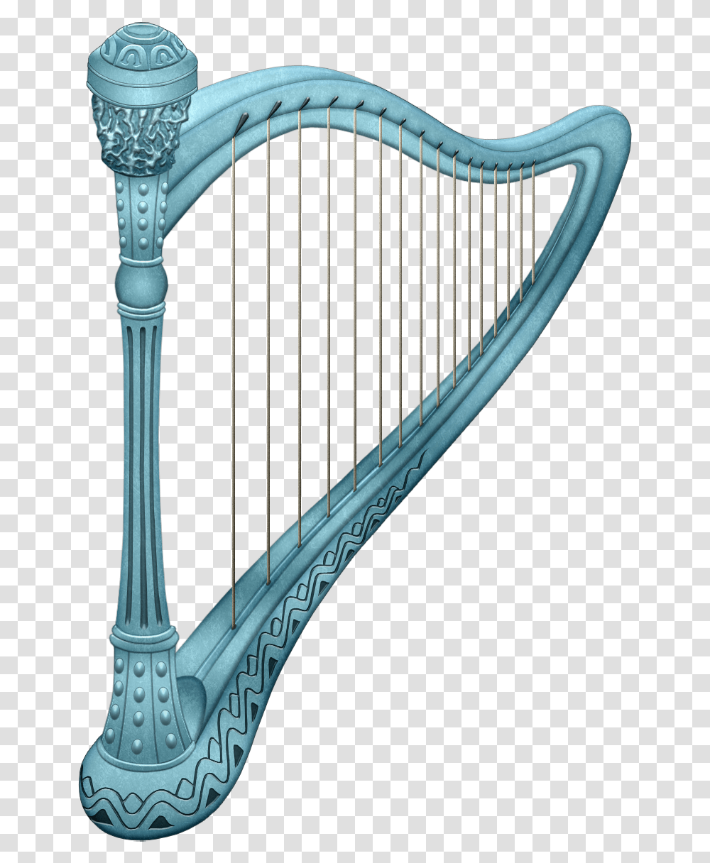 Blue Harp Clipart Picture Blue Harp Clipart, Musical Instrument, Lyre, Leisure Activities Transparent Png