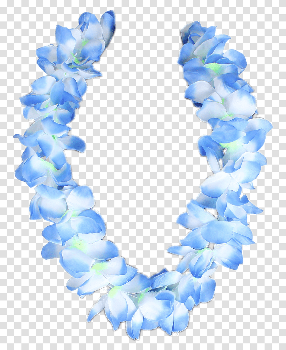 Blue Hawaiian Flower Necklace Hawaiian Leis, Plant, Ornament, Blossom, Flower Arrangement Transparent Png