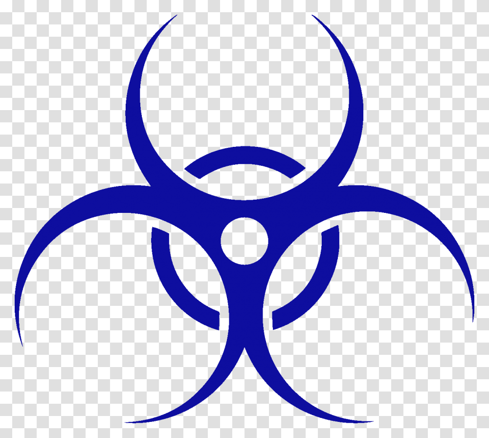Blue Hazmat Icon Biohazard Clipart, Logo, Trademark, Emblem Transparent Png