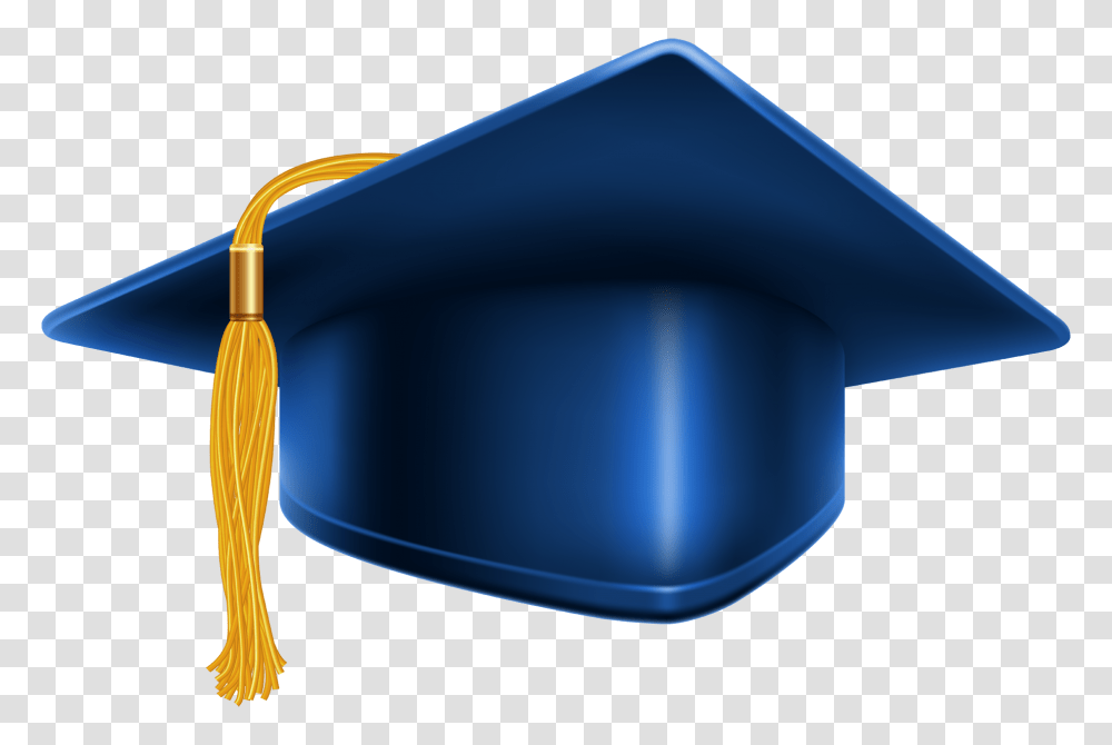 Blue Hd Graduation Cap, Broom, Mailbox, Letterbox, Pillow Transparent Png