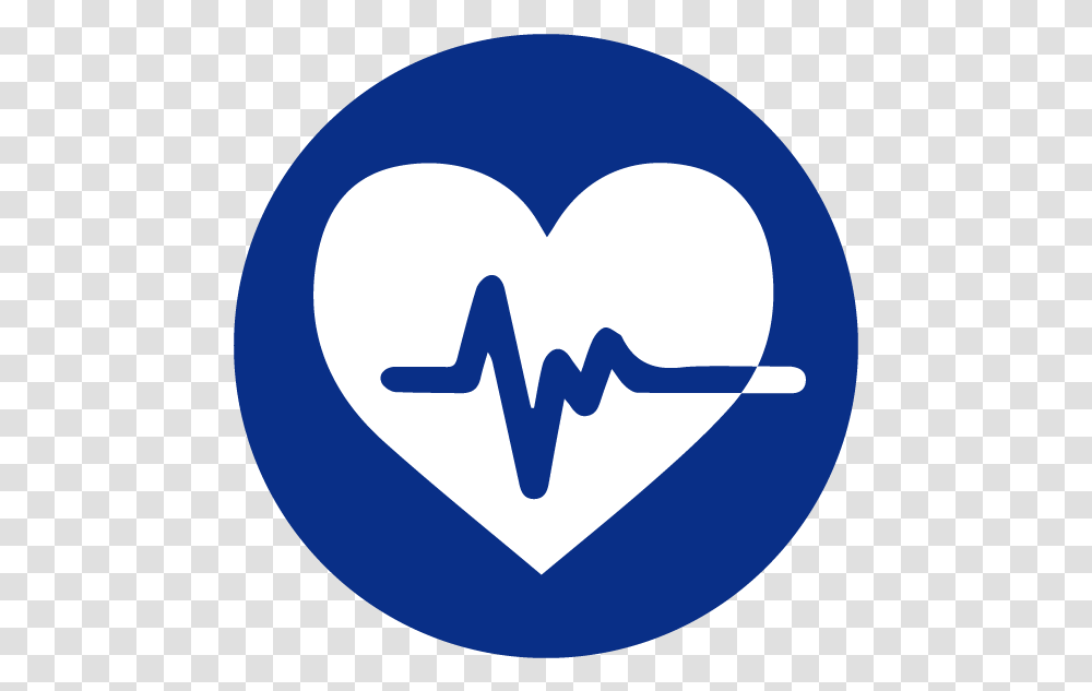 Blue Heading Icons Heartbeat Blue Heart With Heartbeat, Hand, Path Transparent Png