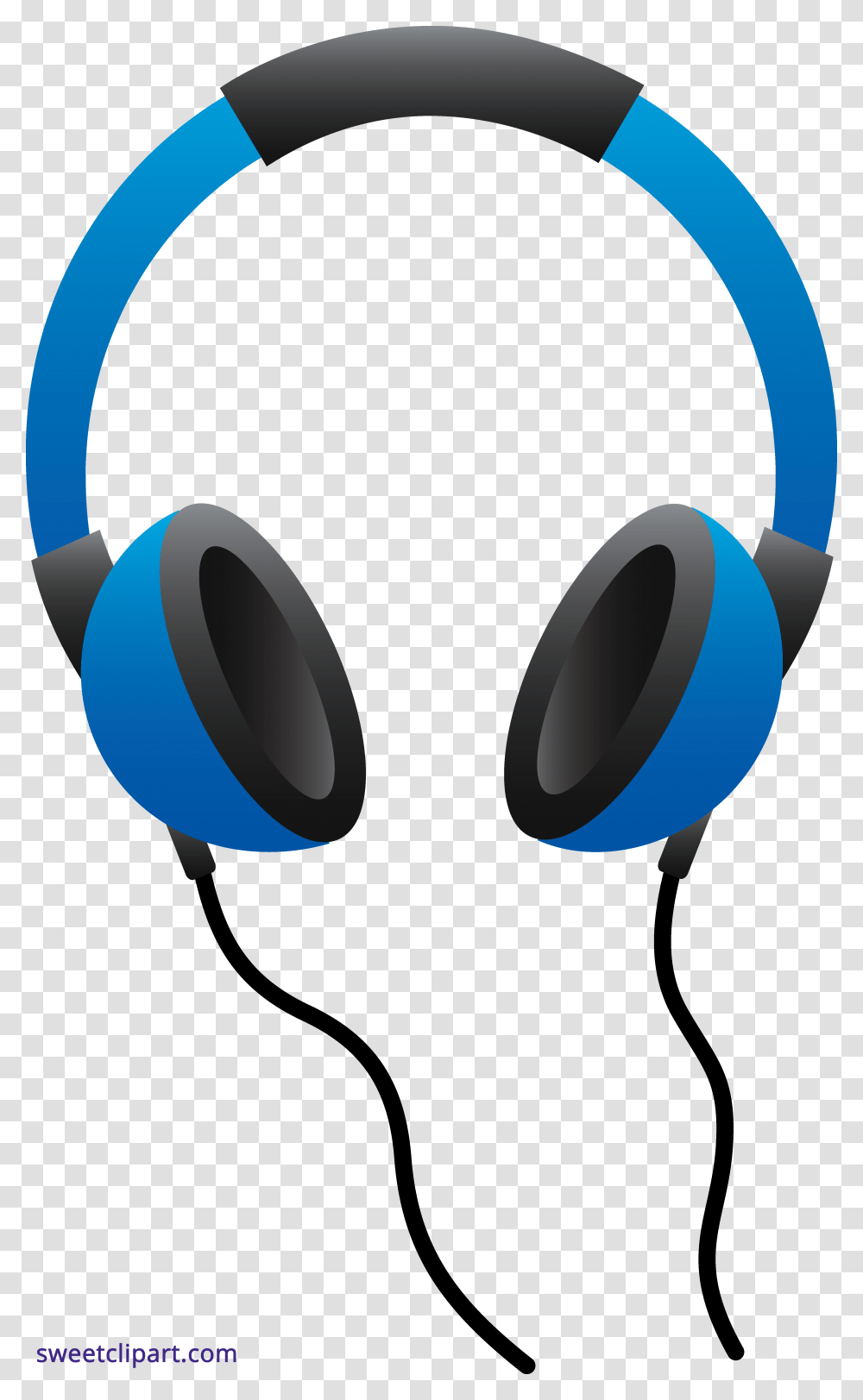 Blue Headphones Clipart, Electronics, Headset, Balloon Transparent Png