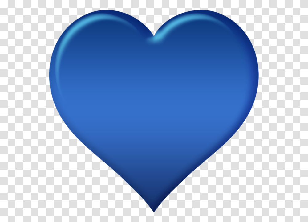 Blue Heart 4 Image Heart, Balloon, Pillow, Cushion Transparent Png