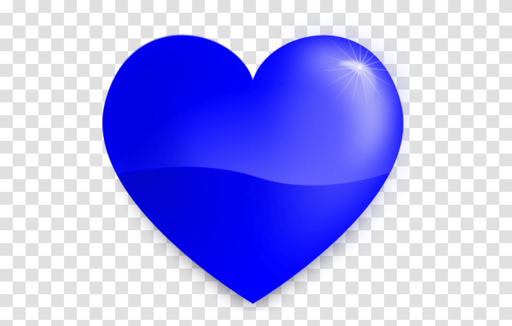 Blue Heart Clipart Blue Colour Heart Images Download, Balloon, Light, Flare Transparent Png