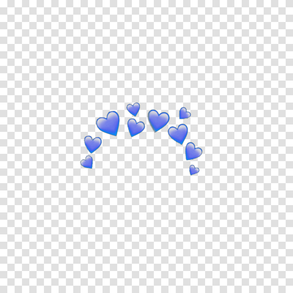 Blue Heart Crown Heartcrown Emoji Sticker Iphone Emoji, Footprint, Hand, Confetti Transparent Png