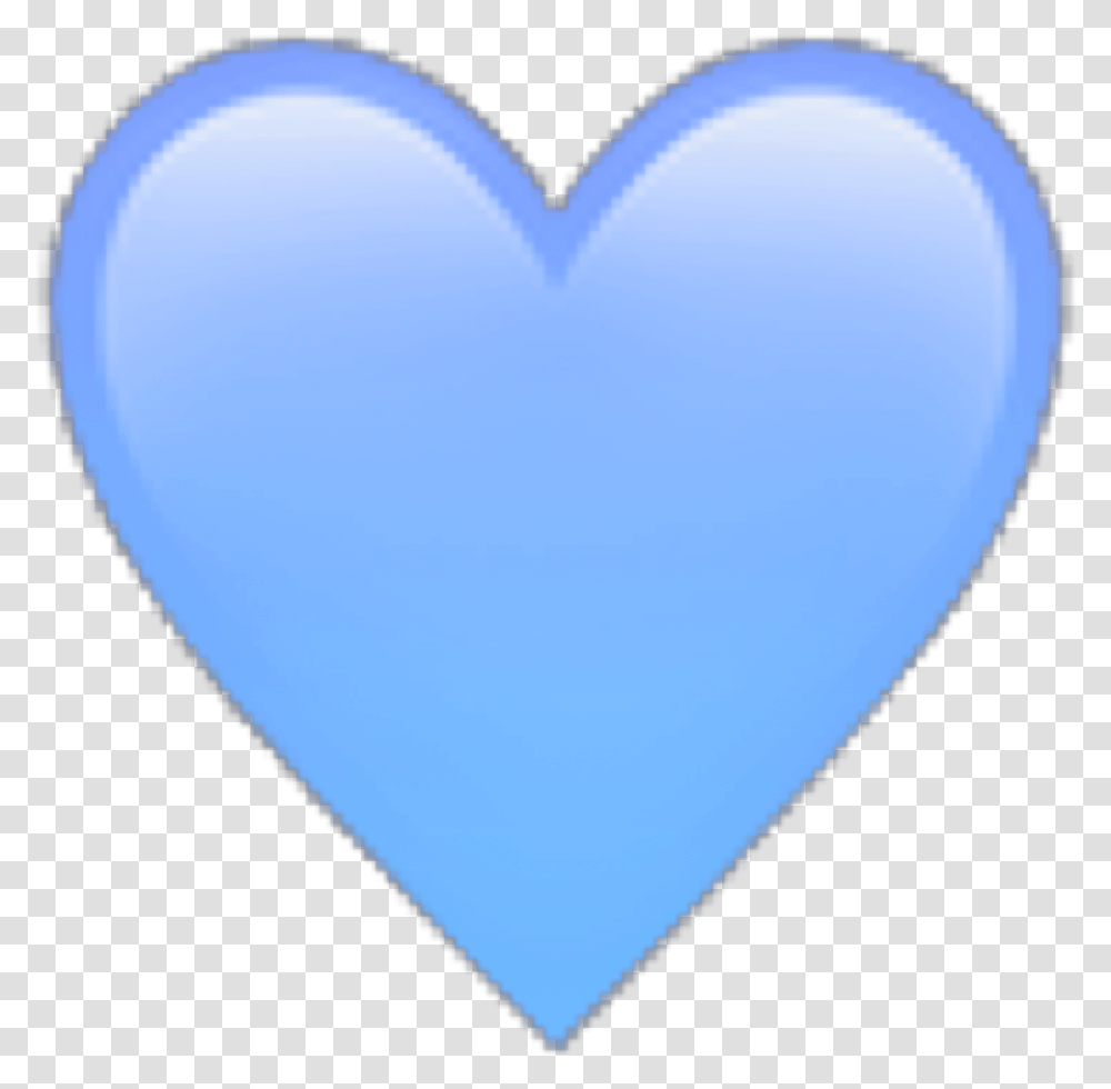 Blue Heart Emoji Aesthetic Pastel Vertical, Balloon, Pillow Transparent Png