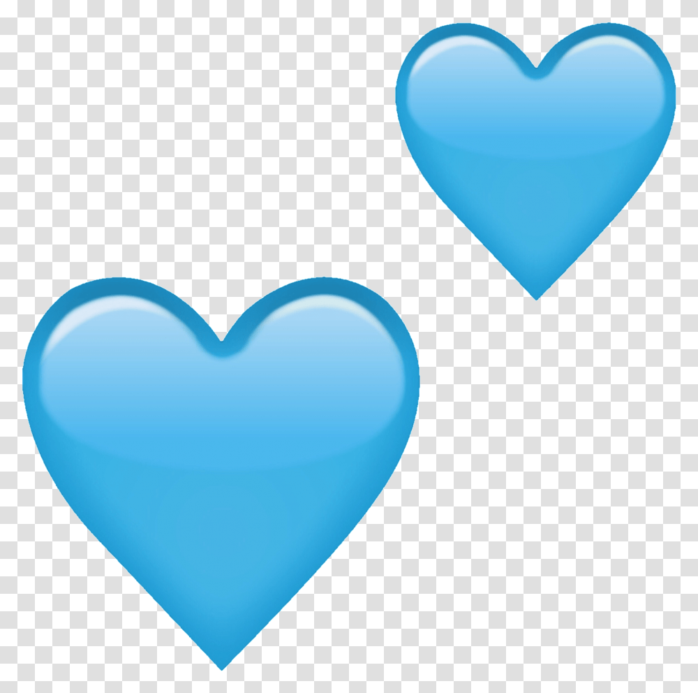 Blue Heart Emoji Pastel Blue Emoji Heart, Pillow, Cushion, Dating Transparent Png