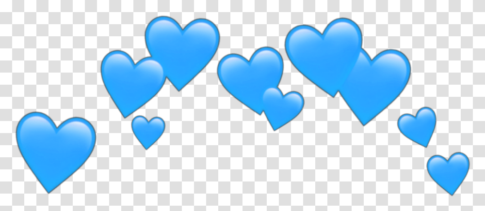 Blue Heart Emoji Red Heart Crown, Text, Alphabet, Cupid, Light Transparent Png