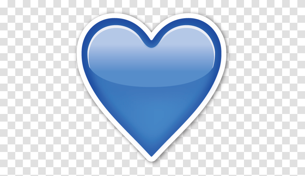 Blue Heart Heart With White Border, Plectrum, Disk Transparent Png