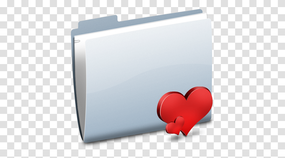 Blue Heart Icon Love Folder Icon, File Binder, File Folder Transparent Png