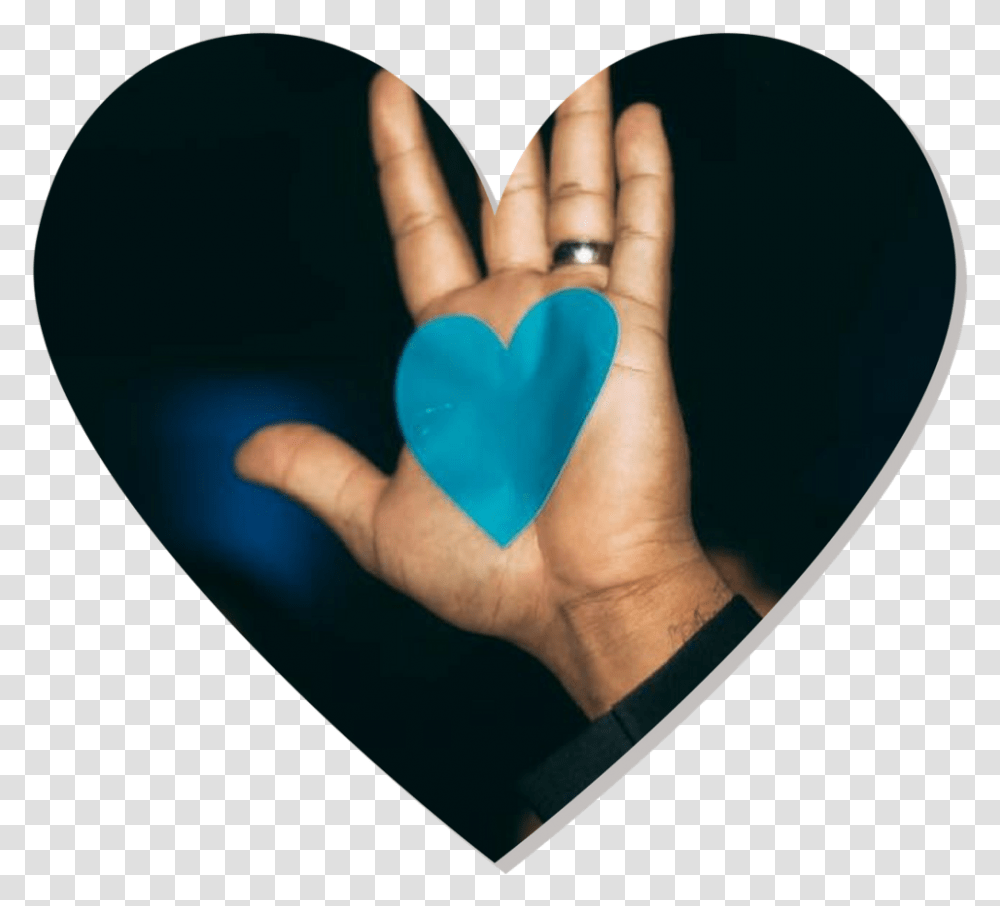 Blue Heart International - Artisthouse Creative Heart, Pillow, Cushion, Person, Human Transparent Png