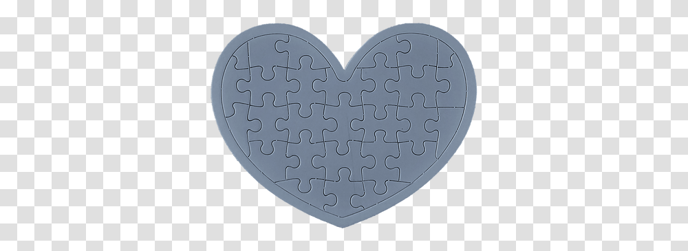 Blue Heart Jigsaw Puzzle Card Heart, Game, Rug Transparent Png