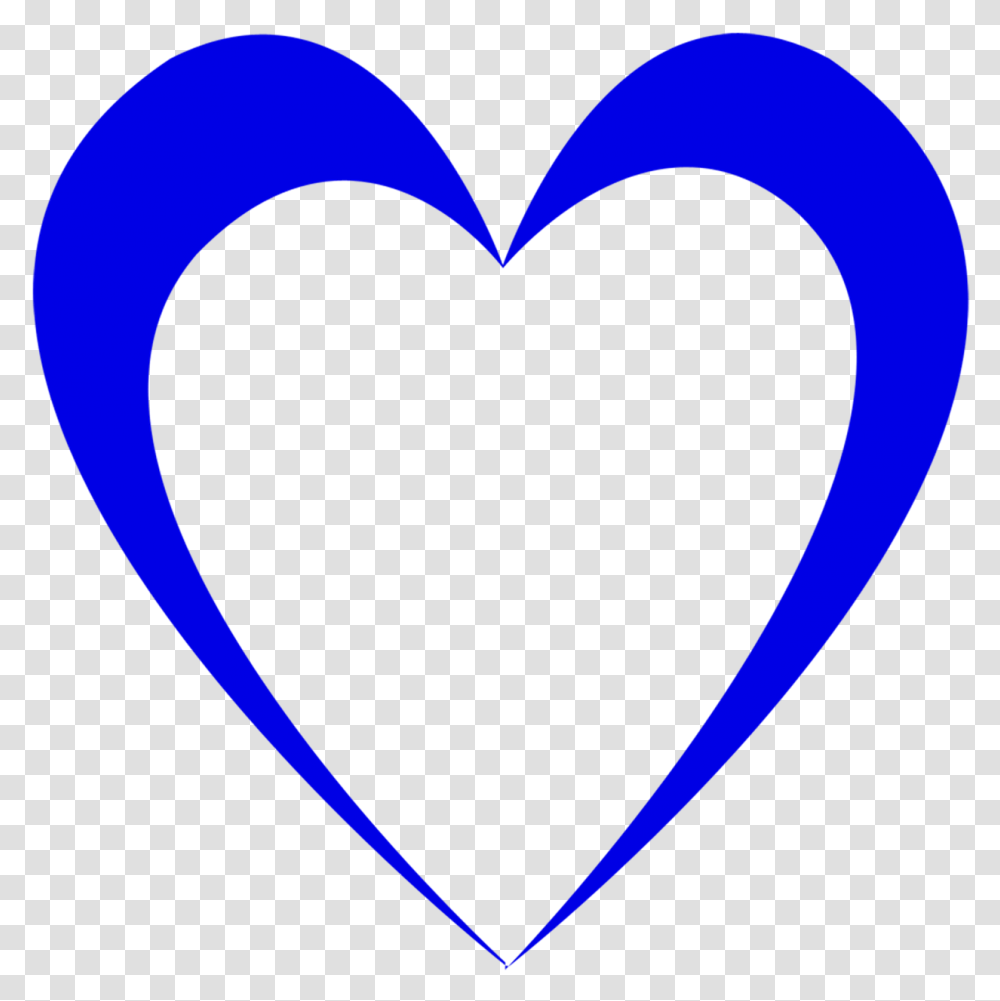 Blue Heart Outline Blue Heart Outline Transparent Png
