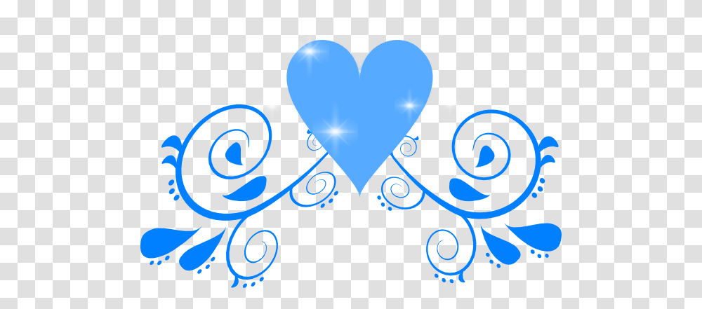 Blue Heart Swirl Clip Art Free Paisley Clip Art, Graphics, Pattern, Floral Design, Poster Transparent Png