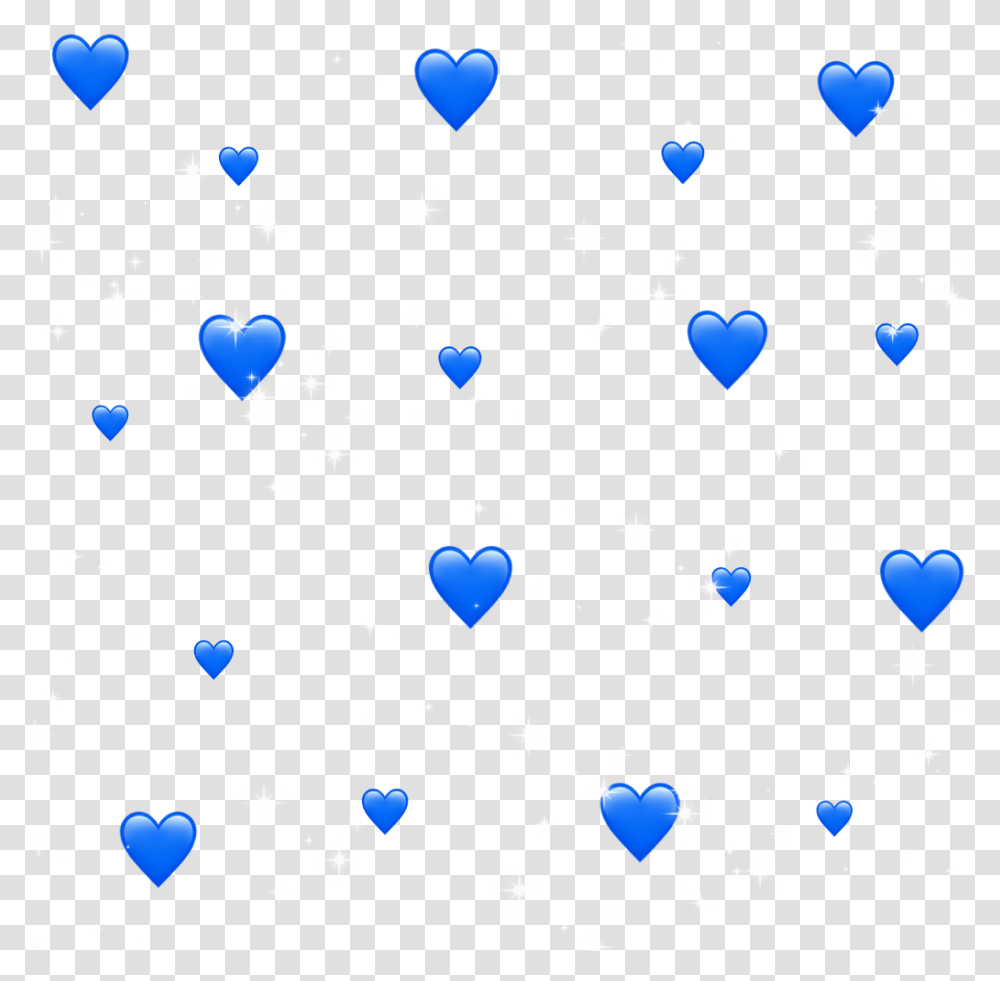 Blue Hearts Aesthetic Sticker Background, Confetti, Paper, Christmas Tree, Ornament Transparent Png