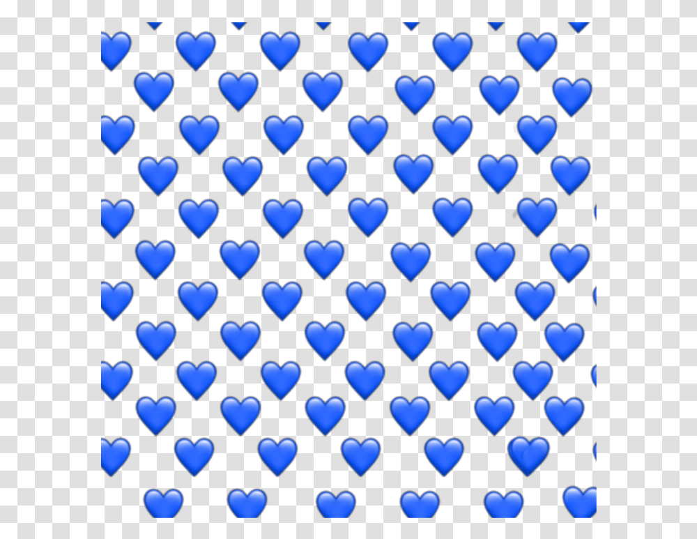 Blue Hearts Blueheart Emoji Emojis Blueemoji Orange Heart Emoji Background, Pattern, Cushion Transparent Png