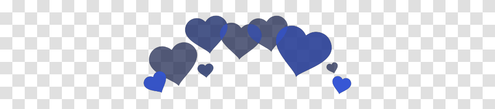 Blue Hearts Heart Heartcrown Crown Asthetic Asthetics Heart, Hand, Cushion Transparent Png